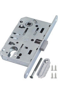 Защёлка магнитная под ключевой цилиндр AGB MEDIANA POLARIS с ответной планкой (хром блестящий) B061035006+В014020506