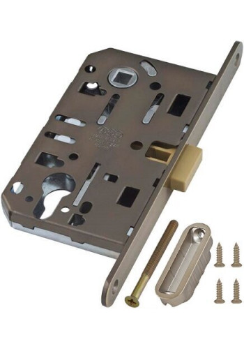 Защёлка магнитная под ключевой цилиндр AGB MEDIANA POLARIS с ответной планкой (бронза) B061035012+В014020512