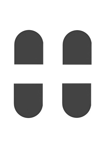 Накладки на скрытую петлю Eclipse 2.2 (черный матовый) E30200.87.93 Накладки на скрытую петлю Eclipse 2.2 (черный матовый) E30200.87.93