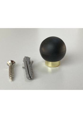 Дверной ограничитель ARCHIE A003A, золото блестящее, напольный