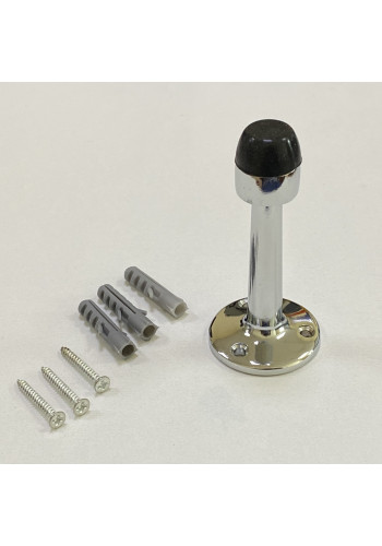 Дверной ограничитель ARCHIE G004D, хром блестящий, настенный