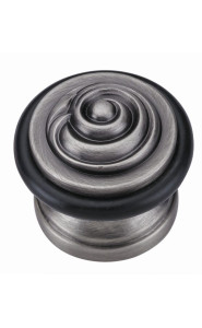 Дверной ограничитель ARCHIE GENESIS G019 BL.SILVER, чернёное серебро, напольный