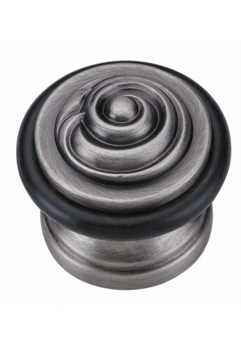 Дверной ограничитель ARCHIE GENESIS G019 BL.SILVER, чернёное серебро, напольный