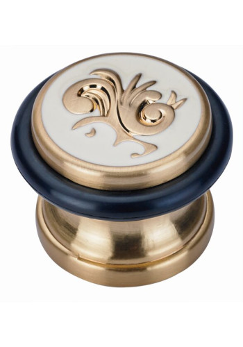 Дверной ограничитель ARCHIE GENESIS G017 S.GOLD, золото матовое, напольный