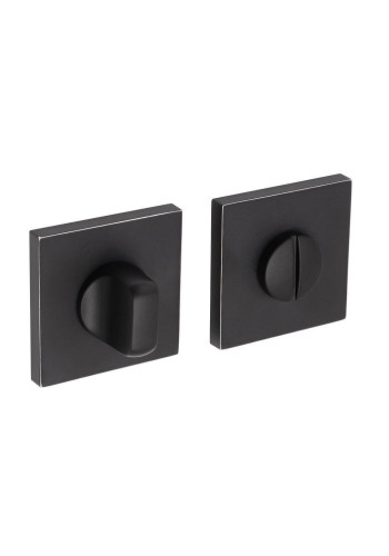 Завёртка сантехническая ADDEN BAU WC SQ-003 BLACK / CHROME RIM (цвет ЧЁРНЫЙ МАТОВЫЙ/ ХРОМ)