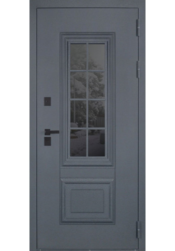 Стальная дверь Арктика с окном (терморазрыв 3к) Стальная дверь Арктика с окном (терморазрыв 3к)