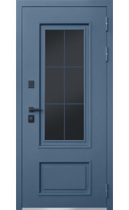 Стальная дверь "Эльбрус" с окном и английской решеткой (терморазрыв 3к) Стальная дверь "Эльбрус" с окном и английской решеткой (терморазрыв 3к)