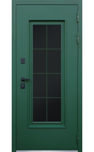 Стальная дверь "Олимп" с окном и английской решеткой (терморазрыв 3к) Стальная дверь "Олимп" с окном и английской решеткой (терморазрыв 3к)