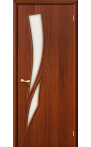 Межкомнатная дверь 8С, со стеклом, цвет ИталОрех Межкомнатная дверь 8С, со стеклом, цвет ИталОрех