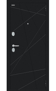 Входная дверь Граффити-5, цвет Букле черное/Super White Входная дверь Граффити-5, цвет Букле черное/Super White