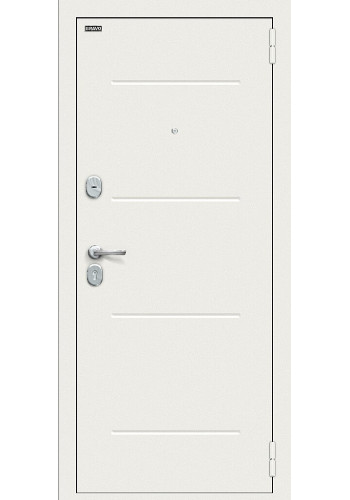 Входная дверь Аура Kale, цвет Шагрень белая/Off-white