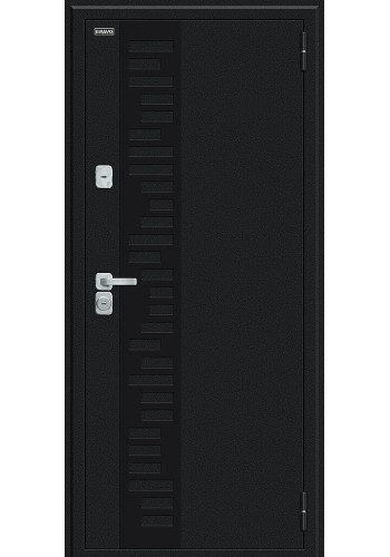 Входная дверь Thermo Флэш Декор-2, цвет Букле черное/Wenge Veralinga Входная дверь Thermo Флэш Декор-2, цвет Букле черное/Wenge Veralinga