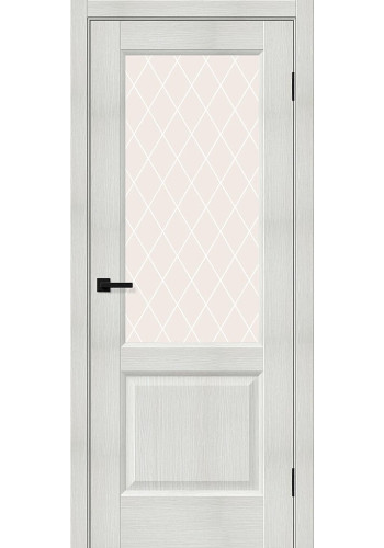 Межкомнатная дверь Неоклассик-33, со стеклом, цвет Bianco Veralinga