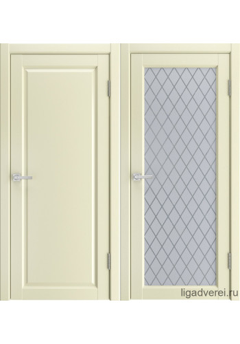 Межкомнатная дверь White эмалит жемчуг