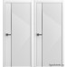 Межкомнатная дверь Fortuna эмаль белая,хром молдинг