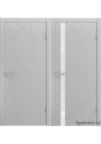 Межкомнатная дверь Fiesta Эмаль светло-серая