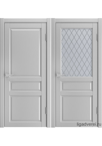 Межкомнатная дверь Gold Эмалит светло-серый