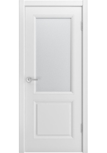 Дверь Белини 222 Белая эмаль со стеклом