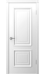 Дверь Акцент Белая эмаль ДГ