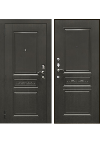 Дверь мет. SD Prof-10 Трио Венге, со стеклом Дверь мет. SD Prof-10 Трио Венге, со стеклом