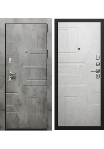 Дверь мет. SD Prof Фортуна New Бетон темный/Бетон светлый, со стеклом Дверь мет. SD Prof Фортуна New Бетон темный/Бетон светлый, со стеклом