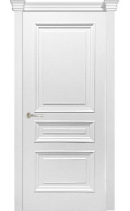 Дверь Багетто 1 Белая эмаль ДГ Дверь Багетто 1 Белая эмаль ДГ