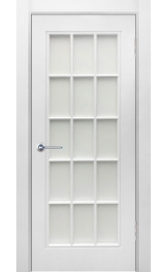 Дверь Британия 1 Белая эмаль со стеклом Дверь Британия 1 Белая эмаль со стеклом