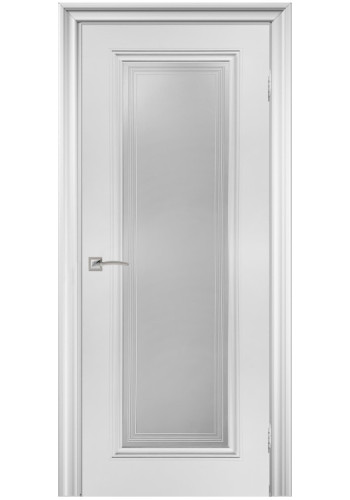 Дверь Венеция 1 Белая эмаль со стеклом