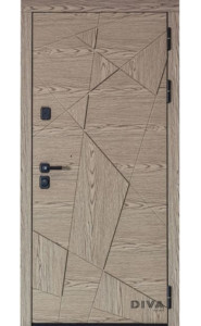 Дверь входная Дива 97 Дуб натуральный 3D Дверь входная Дива 97 Дуб натуральный 3D