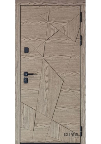 Дверь входная Дива 97 Дуб натуральный 3D Дверь входная Дива 97 Дуб натуральный 3D
