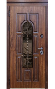 Дверь входная Дива МХ 32 Винорит STR Тёмный дуб Ковка Термо Дверь входная Дива МХ 32 Винорит STR Тёмный дуб Ковка Термо