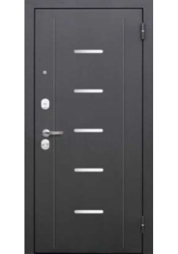 Дверь входная Формен Ф7 Антик серебро Белый ясень, зеркало