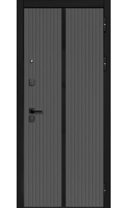 Дверь входная Формен Ф9 Графит,черная лакобель-Белый