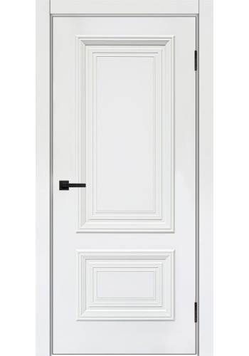 Дверь Багет 2 Белая эмаль ДГ Дверь Багет 2 Белая эмаль ДГ