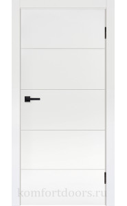 Дверь Мальта L 12 Белая эмаль ДГ Дверь Мальта L 12 Белая эмаль ДГ