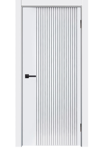 Дверь Мальта L 13 Белая эмаль ДГ