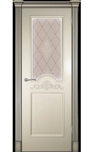 Париж Крем стекло матовое