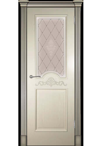 Париж Крем стекло матовое